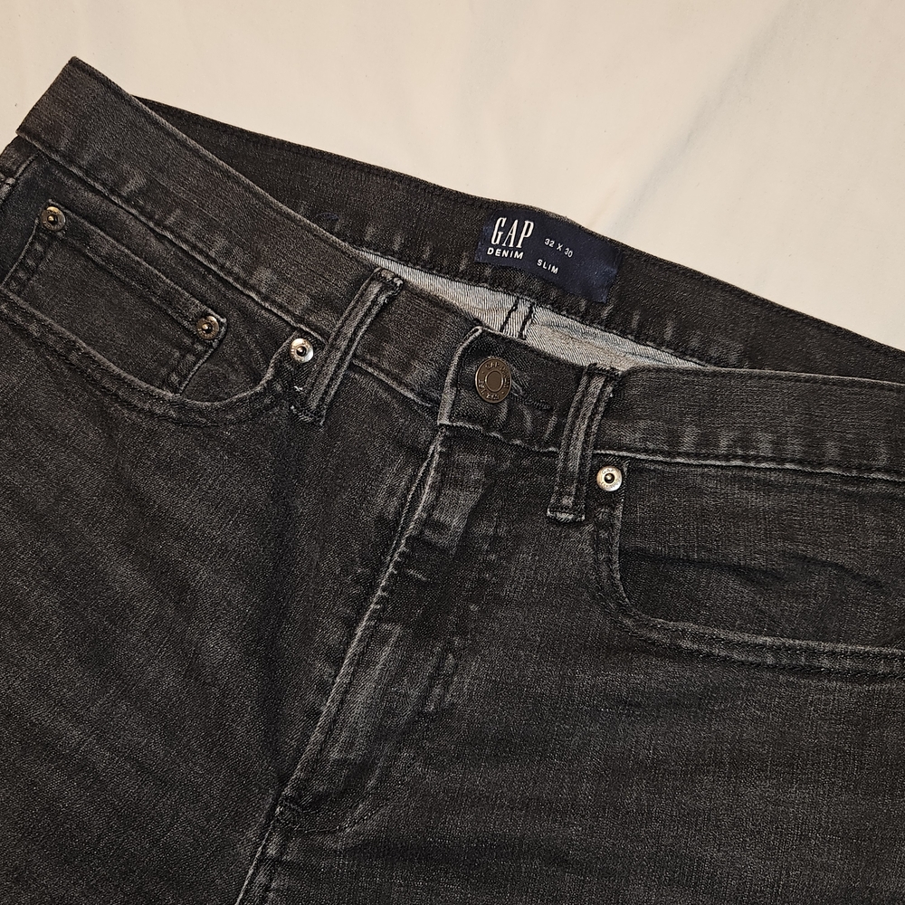 GAP Men's Black Slim Denim Jeans
